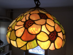 Candelabru,lampa pendul de tavan,lustra stil Tiffany foto