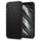 Husa iPhone X, iPhone 10 Spigen Liquid Air - Black