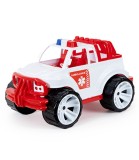 Masinuta Ambulanta Jeep Alb 40 Cm Jucarie Copii Plastic Non-toxic Varsta +3 Ani Fabricata in Ucraina