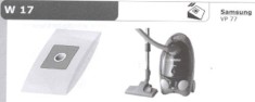W17 SACI ASPIRATOR 5 BUC 000722-K pentru aspirator FILTERCLEAN
