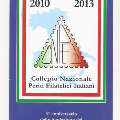 FA31-Carte Postala- ITALIA - Collegio Nazionale Periti Filatelici Italiani,