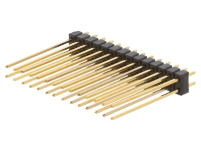 Conector Header 28 pini 2x14 aurit THT foto