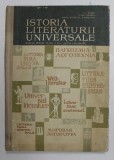 ISTORIA LITERATURII UNIVERSALE , MANUAL PENTRU CLASA A XI -A - SECTIA UMANISTA de N.I.BARBU ...EDGAR PAPU , 1968