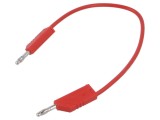 Cablu măsurare HIRSCHMANN 60VDC 30VAC 16A 250mm roșu cod 934058101