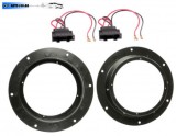 Inele Adaptoare Difuzoare 165mm + Conectori VW Golf 5 6 Passat B8 Tiguan Touran T5 T6 Touareg Skoda Octavia Yeti ACV