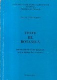 Teste de Botanica pentru concursul de admitere la Facultatea de Farmacie