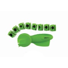 Perforator DACO Hobby, Opt Forme Interschimbabile, Perforare 1 cm, Verde, Perforatoare Lucru Manual, Perforatoare Activitati Creative, Perforatoare pe foto