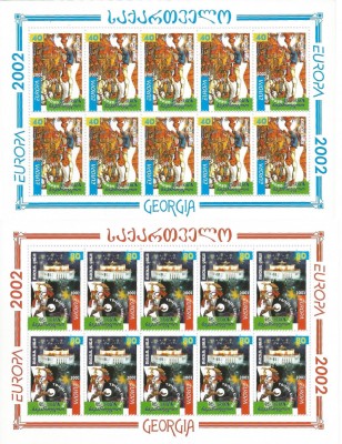 |Georgia, minicoli, Europa CEPT, 2002, MNH foto