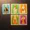 Serie Bulgaria 1975 - Costume populare pe regiuni , 5 valori