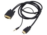 Cablu HDMI la VGA cu Jack 3.5mm