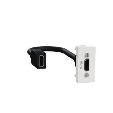 Priza conector HDMI 1M Schneider Noua Unica alb NU343018 foto