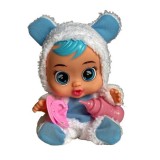 Papusa Bebelus Cry Baby Tom cu Sunete, Biberon si Suzeta, 20 cm