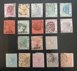 GB-Anglia- QV--colonii in Hong kong, Mauritius189???-lot.-stampilate