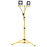Cumpara ieftin Proiector cu LED si trepied, 2x20 W, alb cald