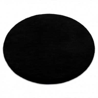 Covor BUNNY cerc negru, cerc 160 cm foto