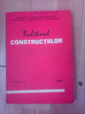 Buletinul constructiilor , volumul 1 , 1980 foto