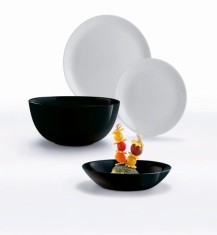 Set de vesela DIWALI NEGRU&ndash;GRI, 19 piese Handy KitchenServ