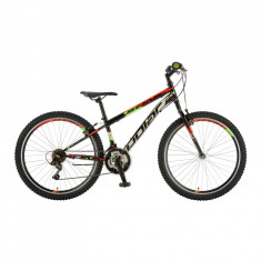 Bicicleta Mtb Polar Sonic - 26 Inch, Negru-Portocaliu-Alb foto