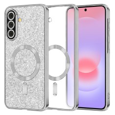 Asteroid GSM - Luxury Glitter MagSafe - Samsung Galaxy A37 5G - Silver