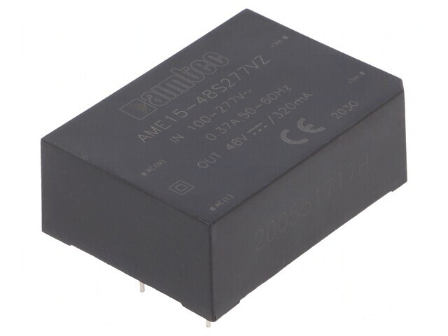 Convertor AC/DC 15W 48VDC AME15-48S277VZ