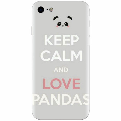 Husa silicon pentru Apple Iphone 7, Panda Phone foto