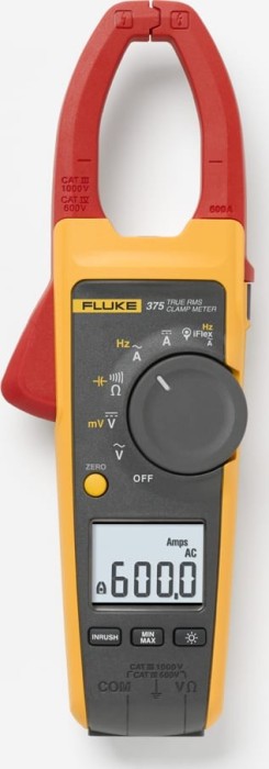 Cleste ampermetric digital Fluke 375 True RMS AC/DC cu masurare tensiune, rezistenta si frecventa