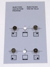 KIT DUZE GAZ BUTAN G30-30 4431900071 pentru aragaz, cuptor, plita ARCELIK / BEKO
