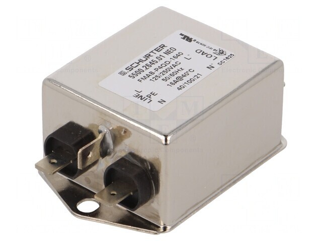Filtru anti-interferențe 250VAC 16A 0,5mA