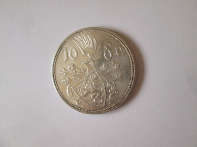 Luxemburg 10 Francs 1929 argint foto