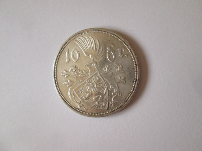Luxemburg 10 Francs 1929 argint