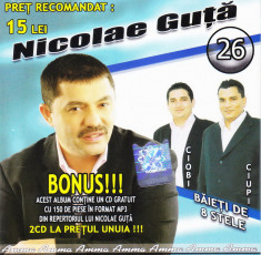 CD Manele: Nicolae Guta - 26 ( original, BONUS - CD cu 150 piese mp3 ) foto