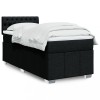 VidaXL Pat box spring cu saltea, negru, 90x190 cm, textil 3289232