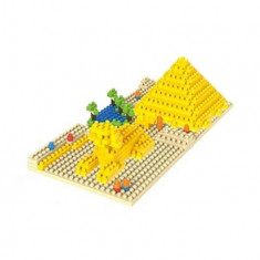 Set micro cuburi constructie Wise Hawk - Piramida faraonilor, 242 piese