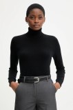 United Colors of Benetton pulover de casmir culoarea bej, light, cu guler, 1033D202D