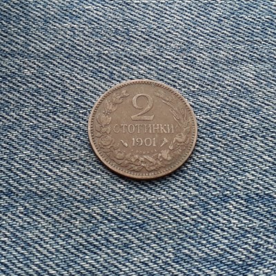 2 Stotinki 1901 Bulgaria foto