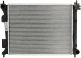 Radiator Hyundai I20 08-14; Kia Rio 11-16, motor: 1.1 Crdi, iesire - conector rapid, 480x384x26, OEM/OES Doowon, Aluminiu/ Plastic brazat, 253101R300