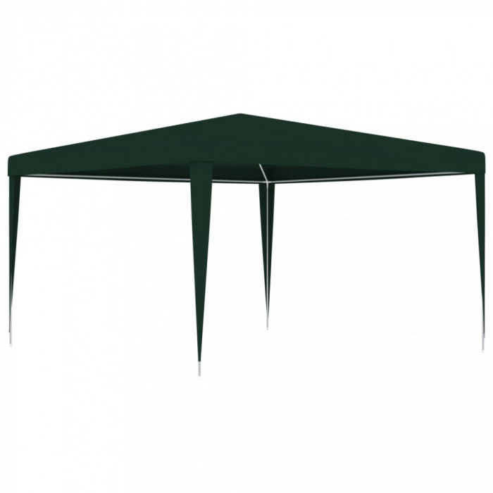 Cort de petrecere profesional, verde, 4 x 4 m, 90 g/m&sup2;