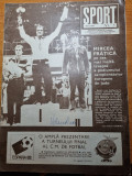 Sport mai 1982-ecaterina szabo,echipa de fotbal poli timisoara,SC bacau,