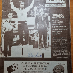 sport mai 1982-ecaterina szabo,echipa de fotbal poli timisoara,SC bacau,