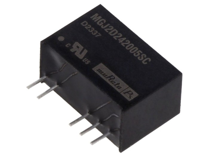 Convertor DC/DC 2W, 2 ieșiri