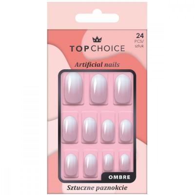 Set 24 unghii artificiale Top Choice, 78439, Ombre foto