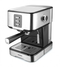 RESIGILAT - ESPRESSOR HEINNER HEM-850IXBK, 850W, 15bar, rezervor detasabil 1.5L, filtru dublu din inox, Negru/Inox