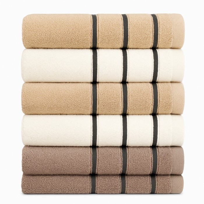 Set 6 prosoape baie bumbac 100%, 70x140 cm , moi si absorbante