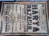 AFIS PERIOADA INTERBELICA, CCA 1925, OPERETA &#039;&#039;HARTA RAZASUL&#039;&#039;