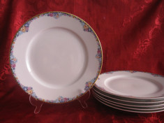 SET FARFURII PORTELAN ROSENTHAL CLASSIC ROSE CU DECOR FLORAL ANUL 1975 26 CM foto