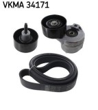 Set curea transmisie cu caneluri Ford Transit, Transit Sasiu Motor 2.4 DI, 2.4 DI, 2.4 DI, 2.4 DI RWD, lungime 2711 mm, 24.92 mm, OE 1096484