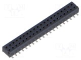 Conector şiruri pini mamă 40 PIN 1,27mm gold flash SMT SAMTEC
