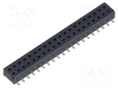 Conector şiruri pini mamă 40 PIN 1,27mm gold flash SMT SAMTEC
