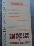 Eminescu Si Clasicismul Greco-latin - Colectiv ,523868