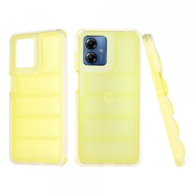 Husa pentru Motorola Moto G14, Techsuit, Wave Shield, Galbena foto